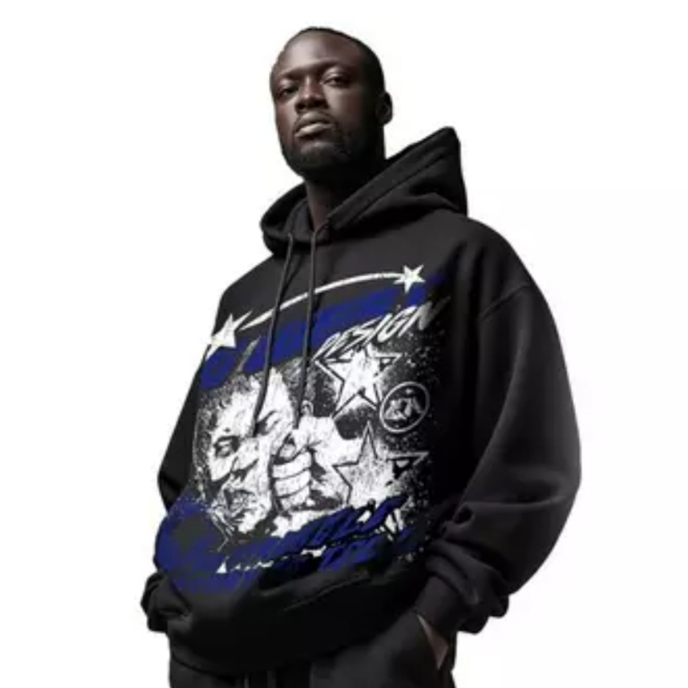 G West Designer Black Graphic Sweatshirt  New Without Tag